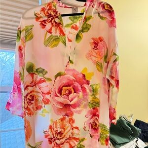 Natori sleep shirt size XL Floral an excellent condition